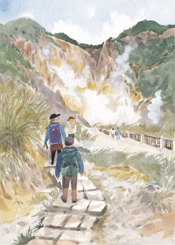 陽明山小油坑 明信片